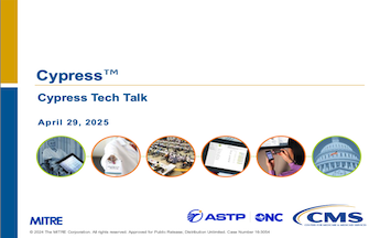 Cypress Tech Talk Slides from April 29, 2025