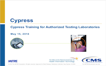 Slide from Cypress Training